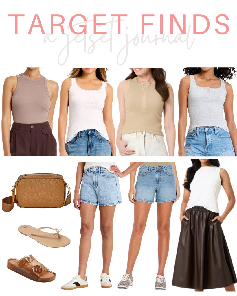 Let’s see the current Target Finds that are making people obsessed! A New Day’s sculpt boatneck tank top and ribbed tank top are among the favorites this week, along with chic tank tops from Universal Thread. Many are loving these denim shorts, too, that they can pair with these stylish jelly sandals and a crossbody bag. Such great pieces!.

#LTKSeasonal #LTKSaleAlert #LTKTravel
 

 