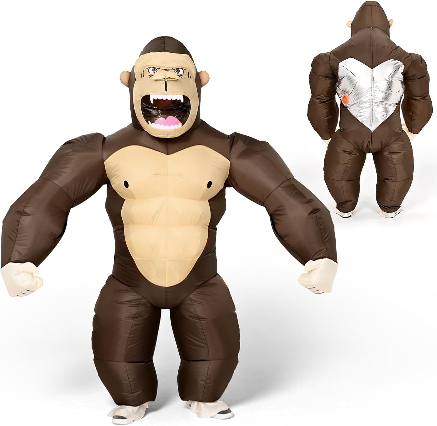 Inflatable Gorilla Costume Kids, Blow Up Gorilla Costume for Halloween | Amazon (US)