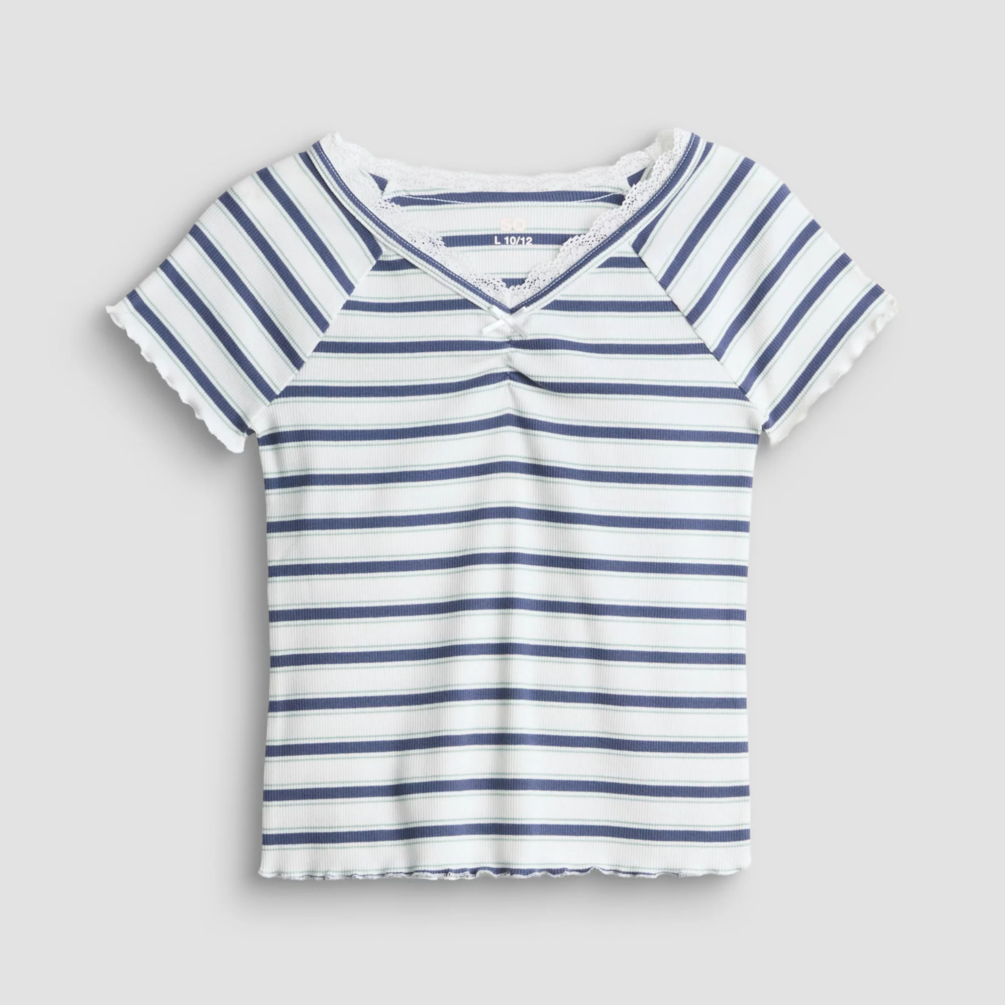 Girls 7-20 SO\u00ae Short Sleeve Cinch Front Top in Regular & Plus Size | Kohl's