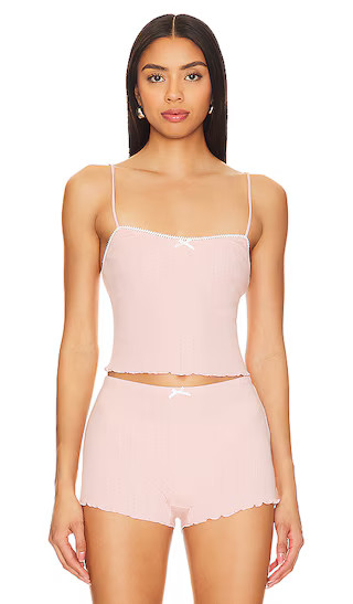 Lilith Top in Baby Pink | Revolve Clothing (Global)