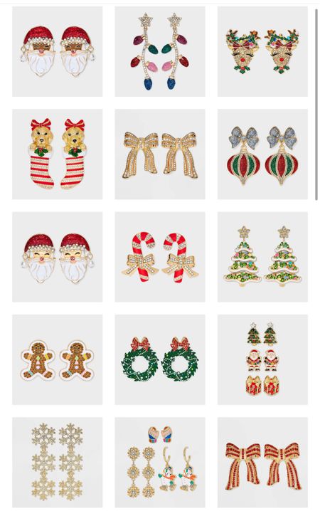 Christmas earrings are back! Cute designs from baublebar and target budget and affordable glam and fun!

#LTKHolidaySale #LTKfindsunder50 #LTKHoliday