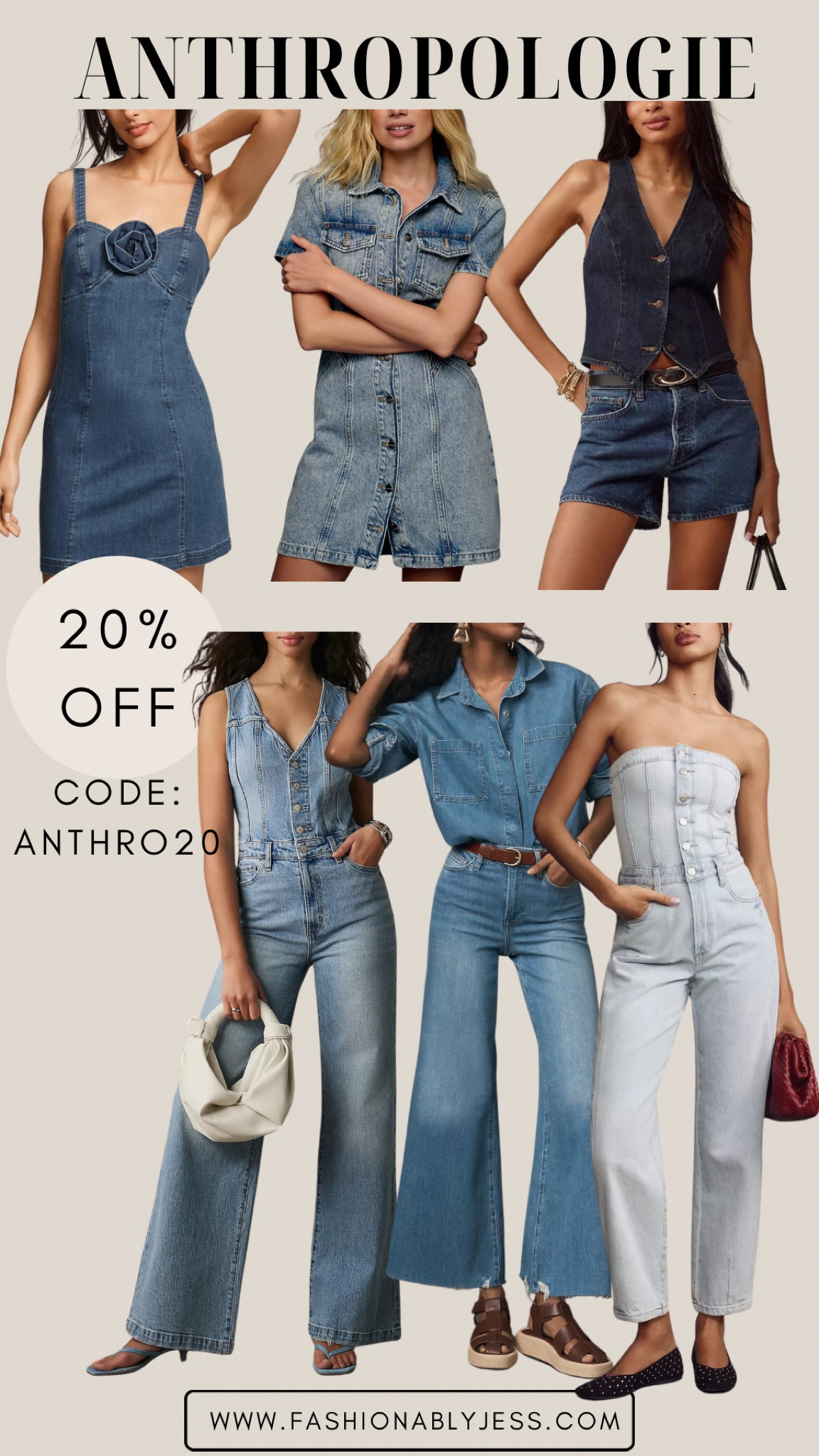 Anthropology denim outfits I'm loving and denim dresses. I'm loving 20% off within app exclusive coupon.

#LTKOver40 #LTKFindsUnder100 #LTKSaleAlert
