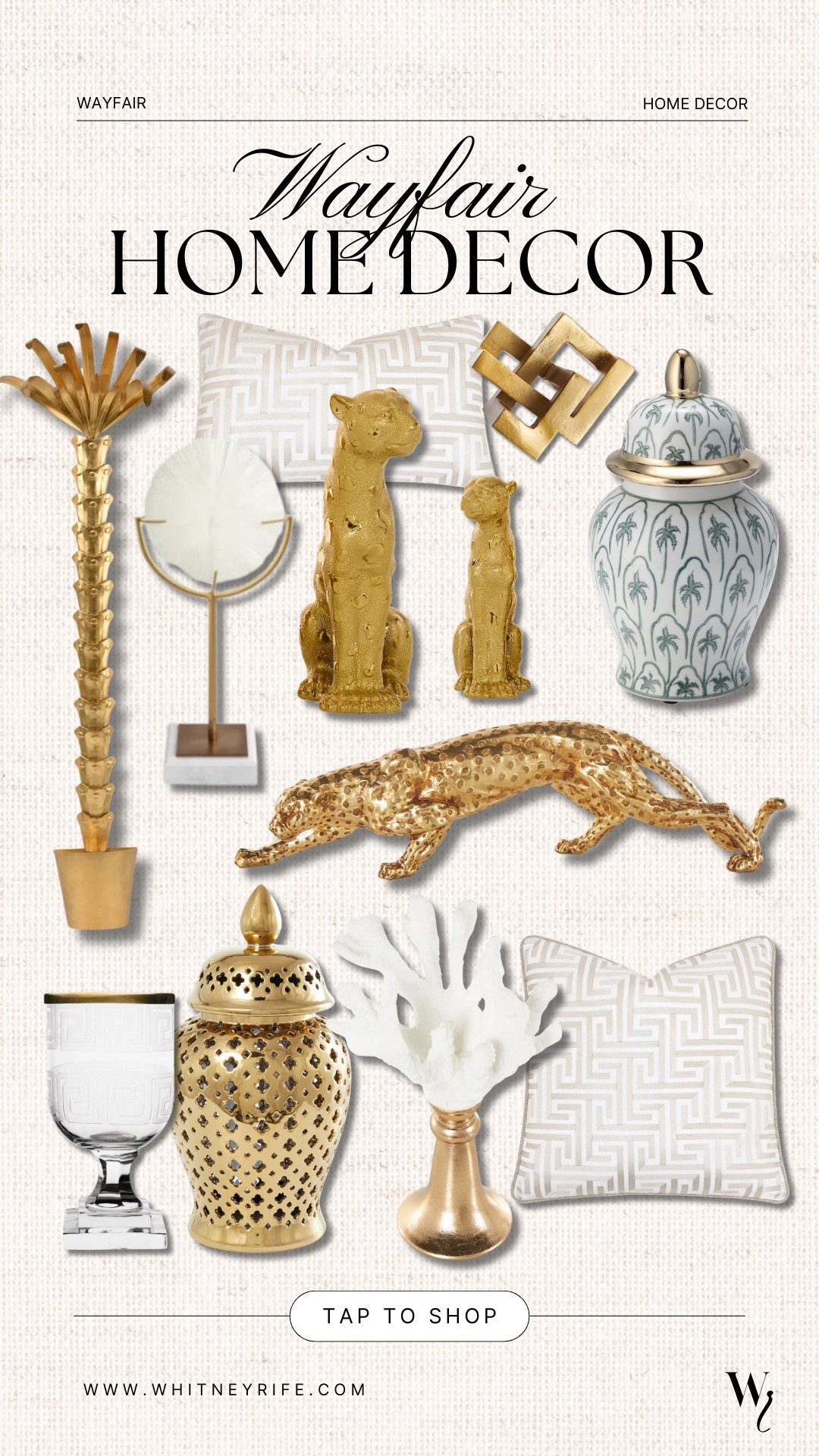 Wayfair home decor finds gold and white home decor 

#LTKSeasonal #LTKHome