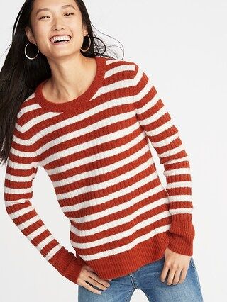 Old Navy Womens Cozy Crew-Neck Sweater For Women Rust Size XS | Old Navy US