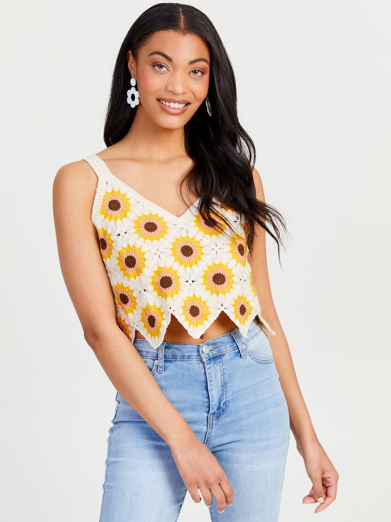 Sunflower Crochet Top | Altar'd State