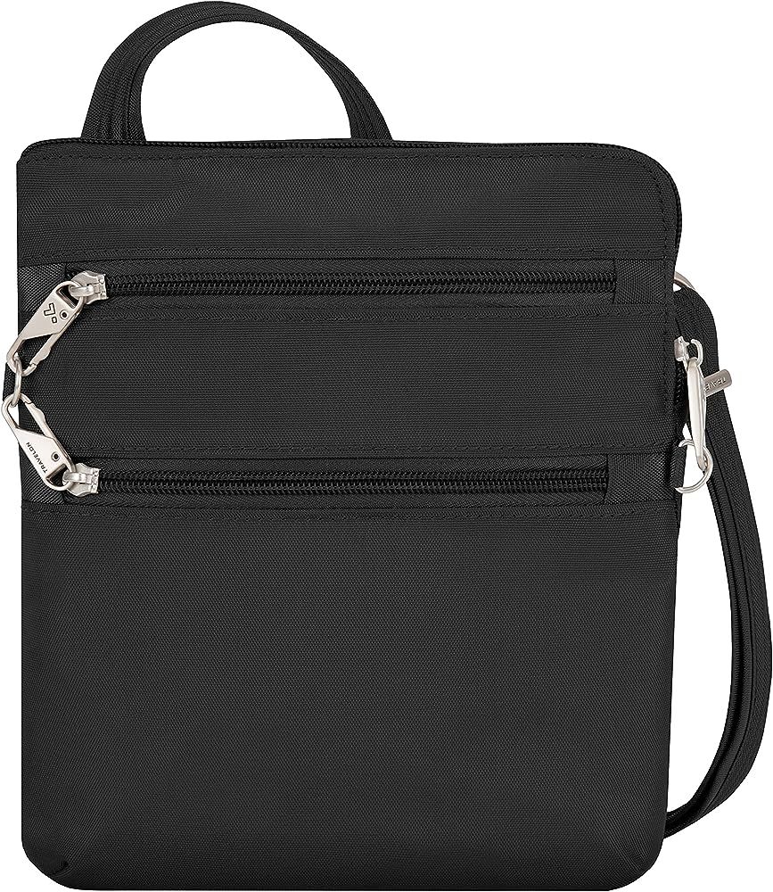 Travelon Anti-theft Classic Slim Dbl Zip Crossbody Bag | Amazon (US)