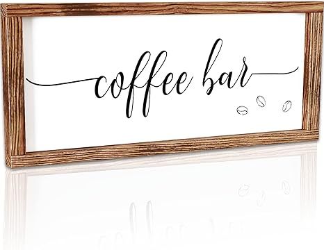 Coffee Bar Decor, Coffee Signs for Coffee Bar, Decoracion para Cocina, Farmhouse Coffee Bar Decor... | Amazon (US)