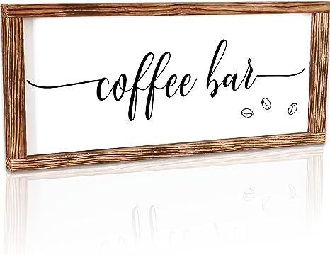 Coffee Bar Decor, Coffee Signs for Coffee Bar, Decoracion para Cocina, Farmhouse Coffee Bar Decor... | Amazon (US)