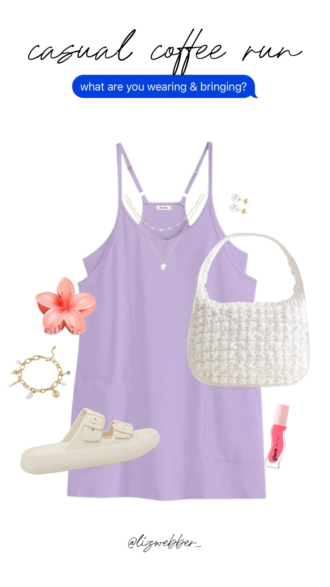 Casual Coffee Run 💜 romper, flower claw clip, chunky sandals

#LTKStyleTip #LTKSeasonal #LTKSummerEdit