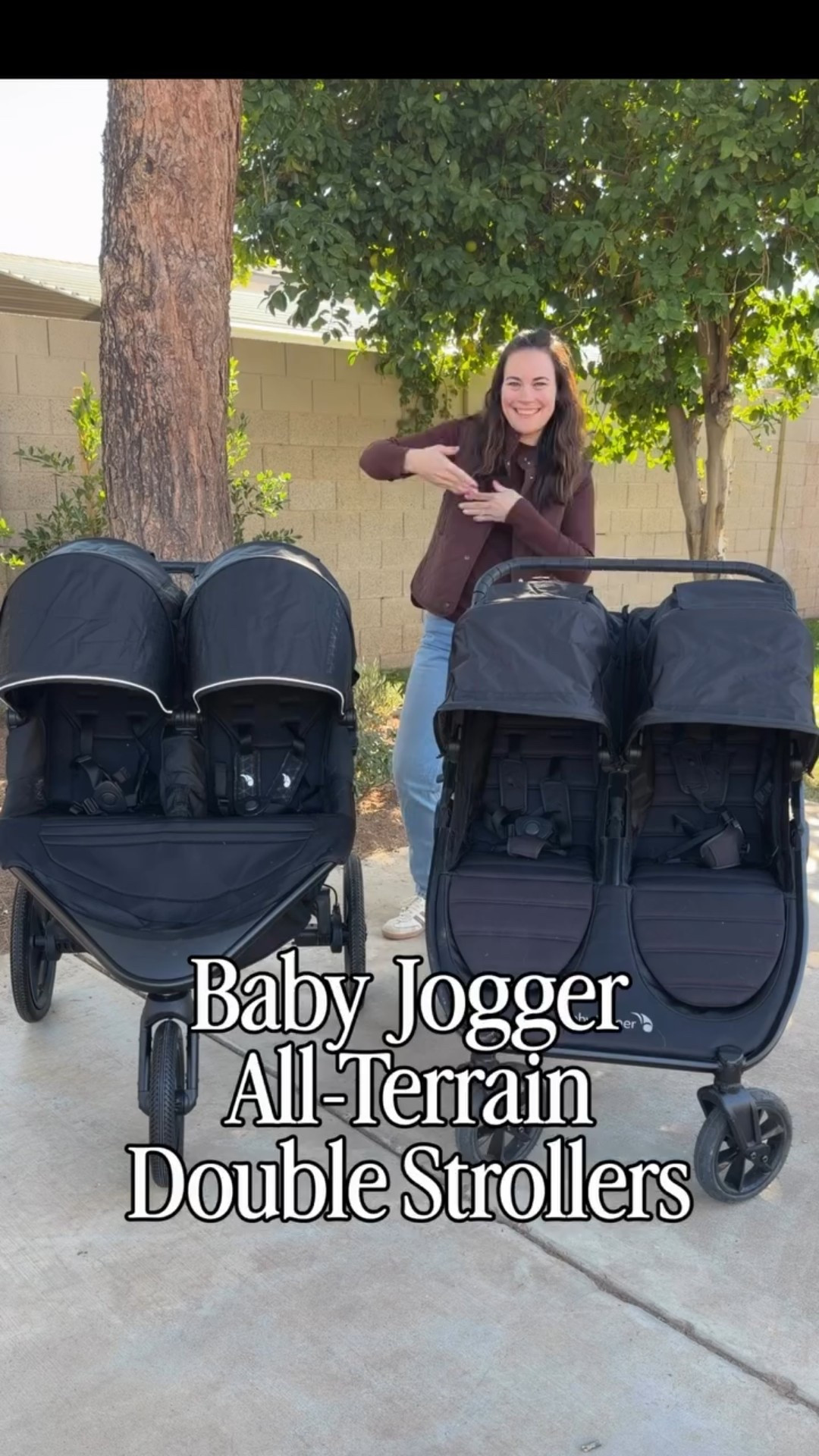 Battle of the Baby Jogger All-Terrain Strollers!

Baby Jogger Summit X3 vs. Baby Jogger City Mini GT2 Double

The GT2 is better for families who need some all-terrain capability, want never-flat tires, an adjustable handlebar, and a slightly more compact fold.

The Summit X3 is better for families who want to jog or run with their stroller. It features a hand brake and offers a smoother ride with air-filled tires and a three-wheel design (though I do recommend keeping a bike pump on hand).

Both of these strollers have great canopies, are car seat compatible, but do have fairly small basket. 

What would you like to know about these two strollers?

#LTKBump #LTKmomlife #LTKBaby