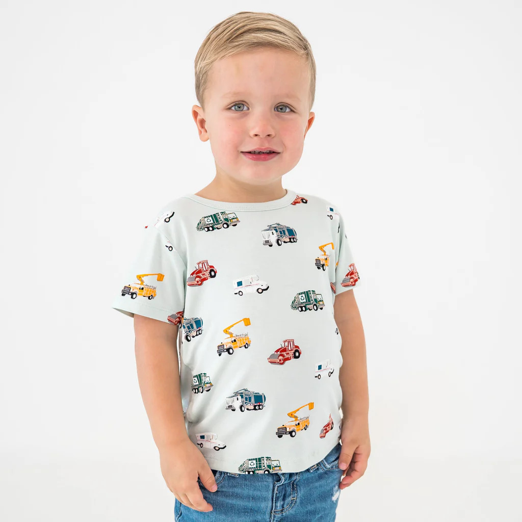 Toddler Basic Tee in City Vehicles | Kyte Baby