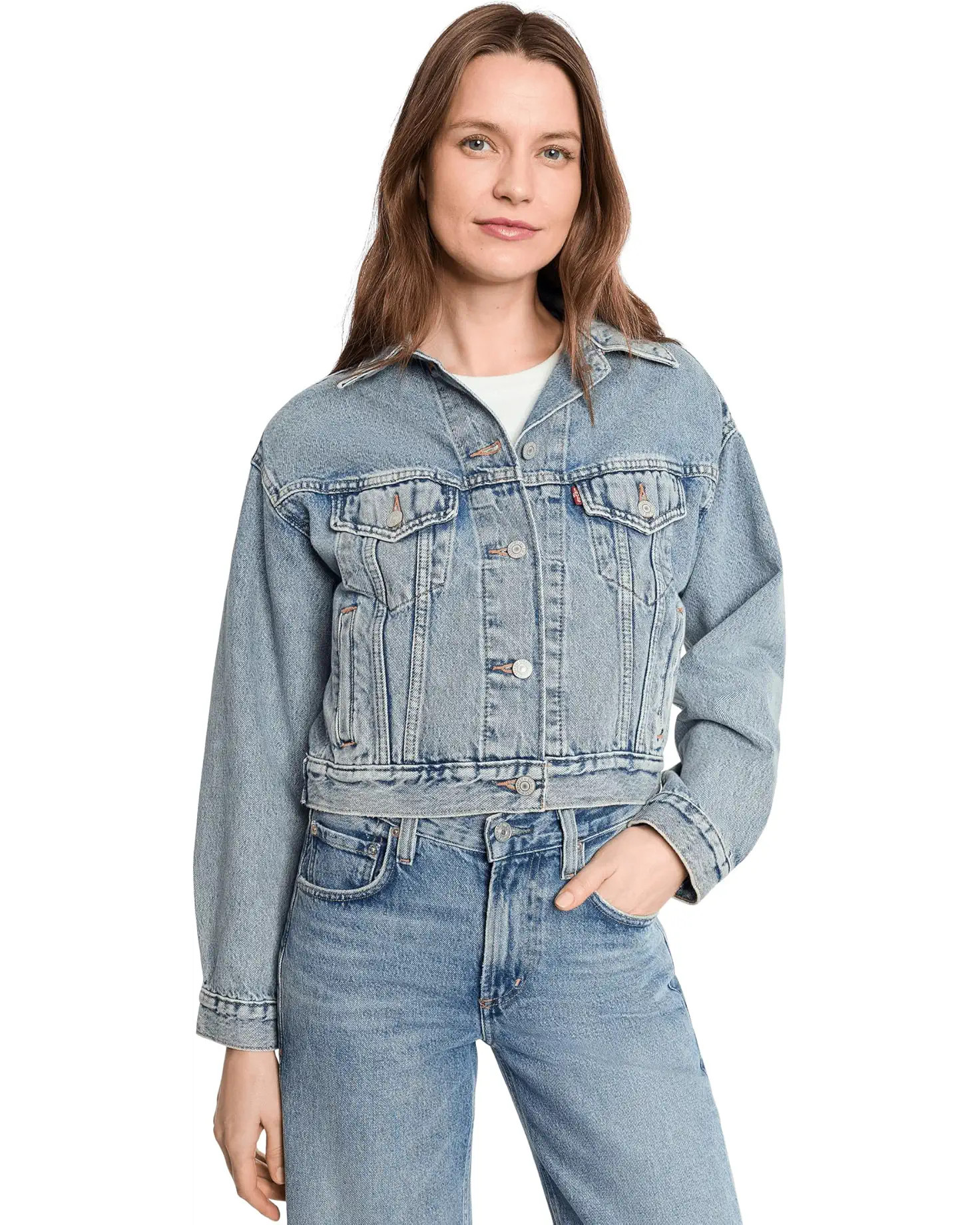 Women's Levi's® Womens Shrunken 90s Trucker | Zappos.com