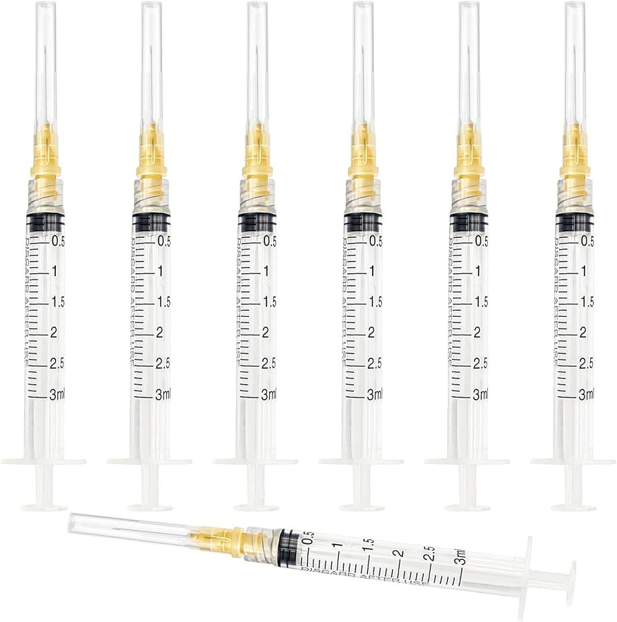 30PCS 3ml 25G 5/8 inch Science Lab Accessories, Individually Wrapped | Amazon (US)