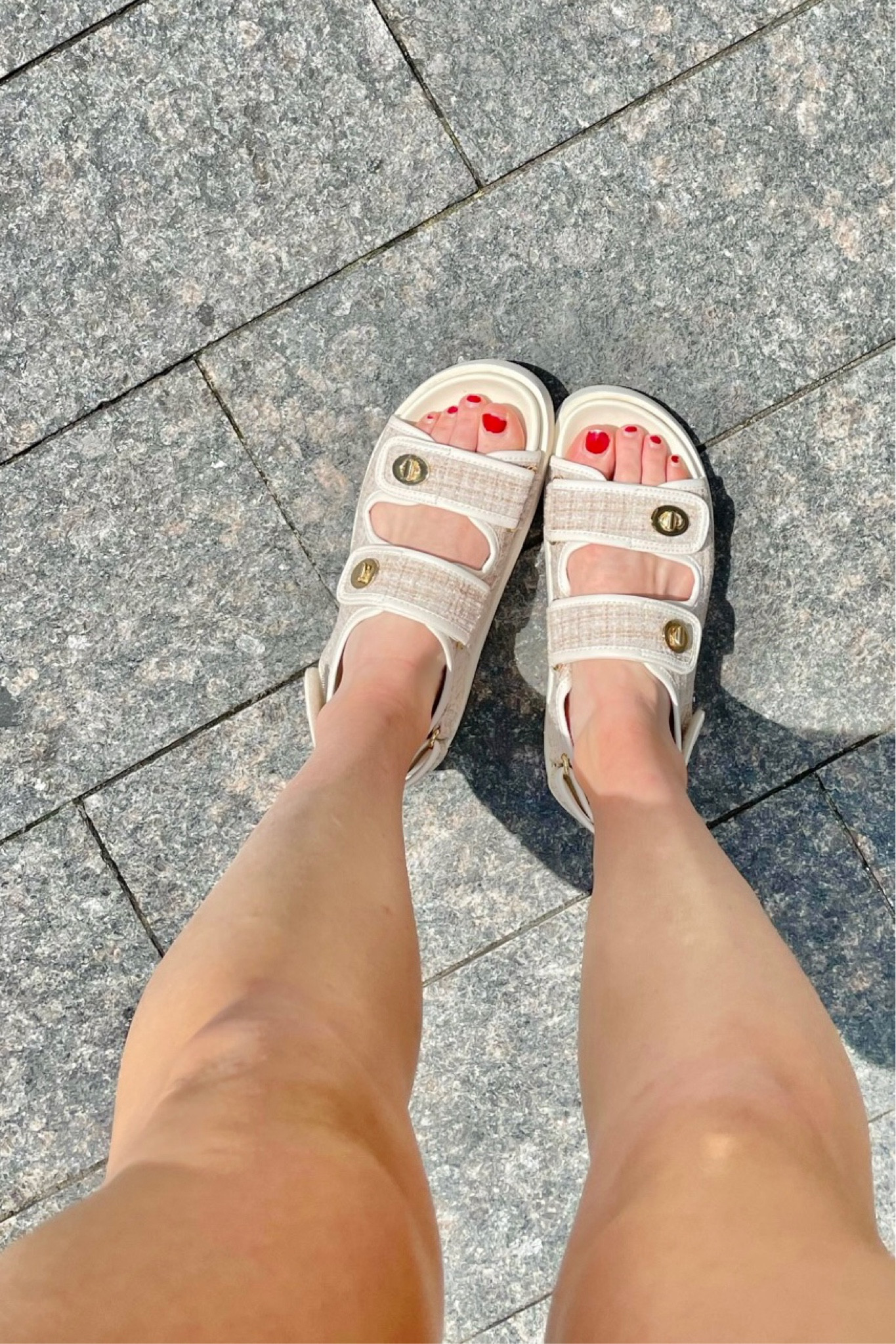 Chanel dad sandals dupe from H&M; similar linked as well

#LTKunder50 #LTKunder100 #LTKshoecrush