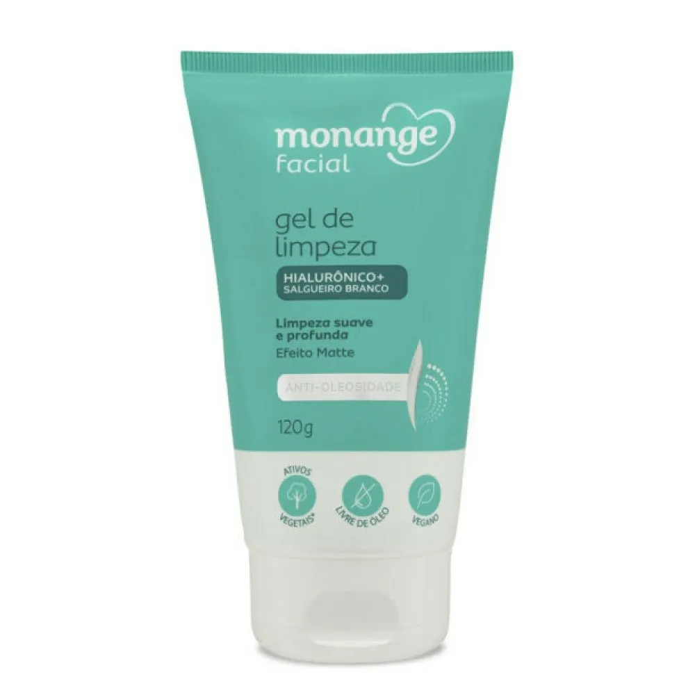 Gel de Limpeza Facial Monange Hialurônico + Salgueiro Branco 120g - Drogaria Venancio | Farmáci... | Drogaria Venancio BR