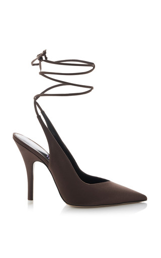 Venus Lace-Up Satin Pumps | Moda Operandi (Global)
