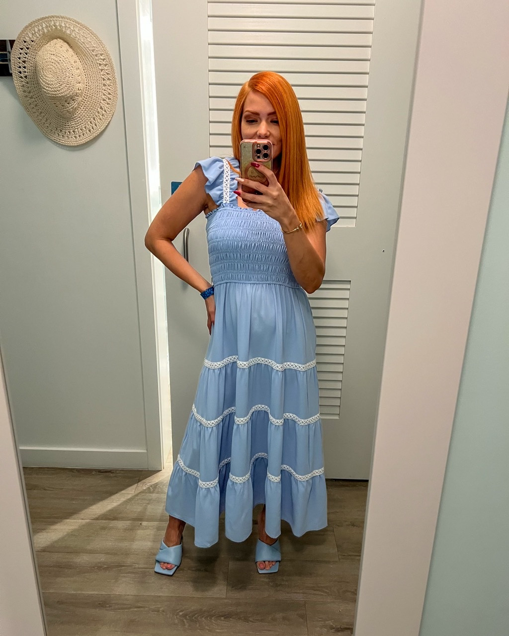 Ready for Dinner Date on the beach in this beautiful flowy blue sleeveless dress and kitty heels in the same color.

#LTKPetite #LTKStyleTip #LTKFindsUnder100