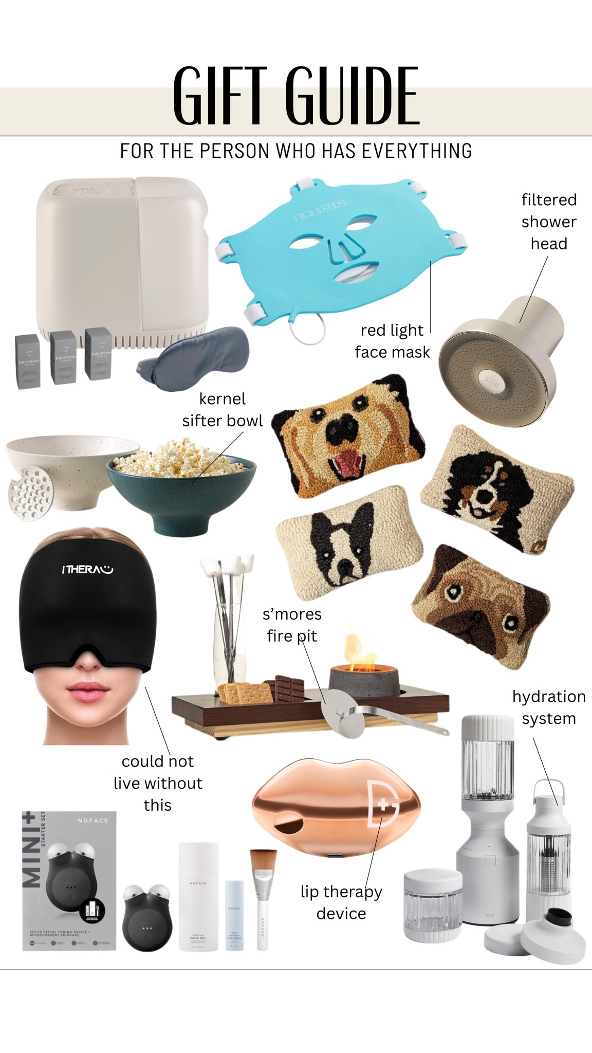 Gift guide for the person who has everything! 

Beauty gifts - unique gifts - gifts for anyone 

#LTKHoliday #LTKGiftGuide #LTKhome