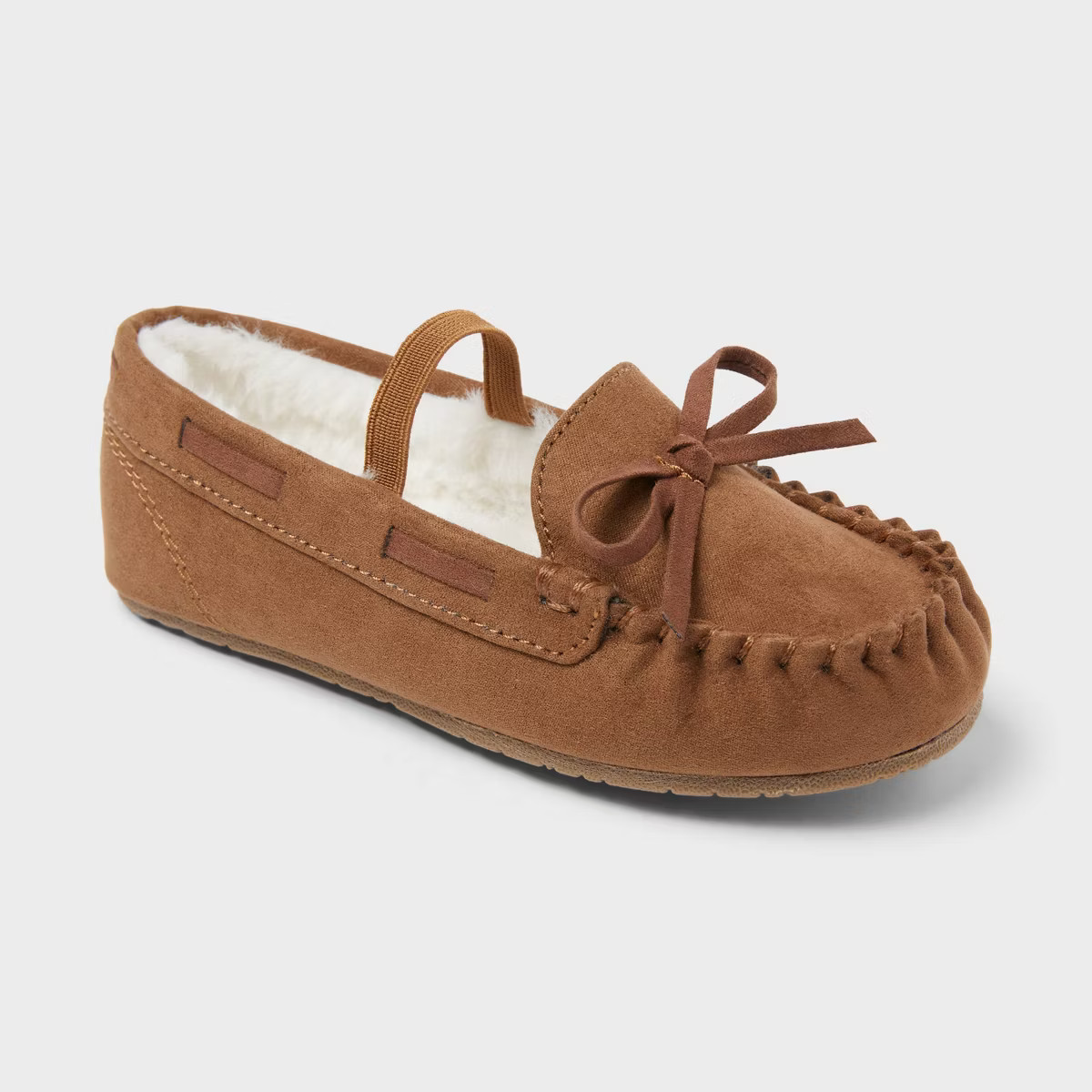 Toddler Celina Moccasin Slipper - Cat & Jack™ Brown 6 | Target
