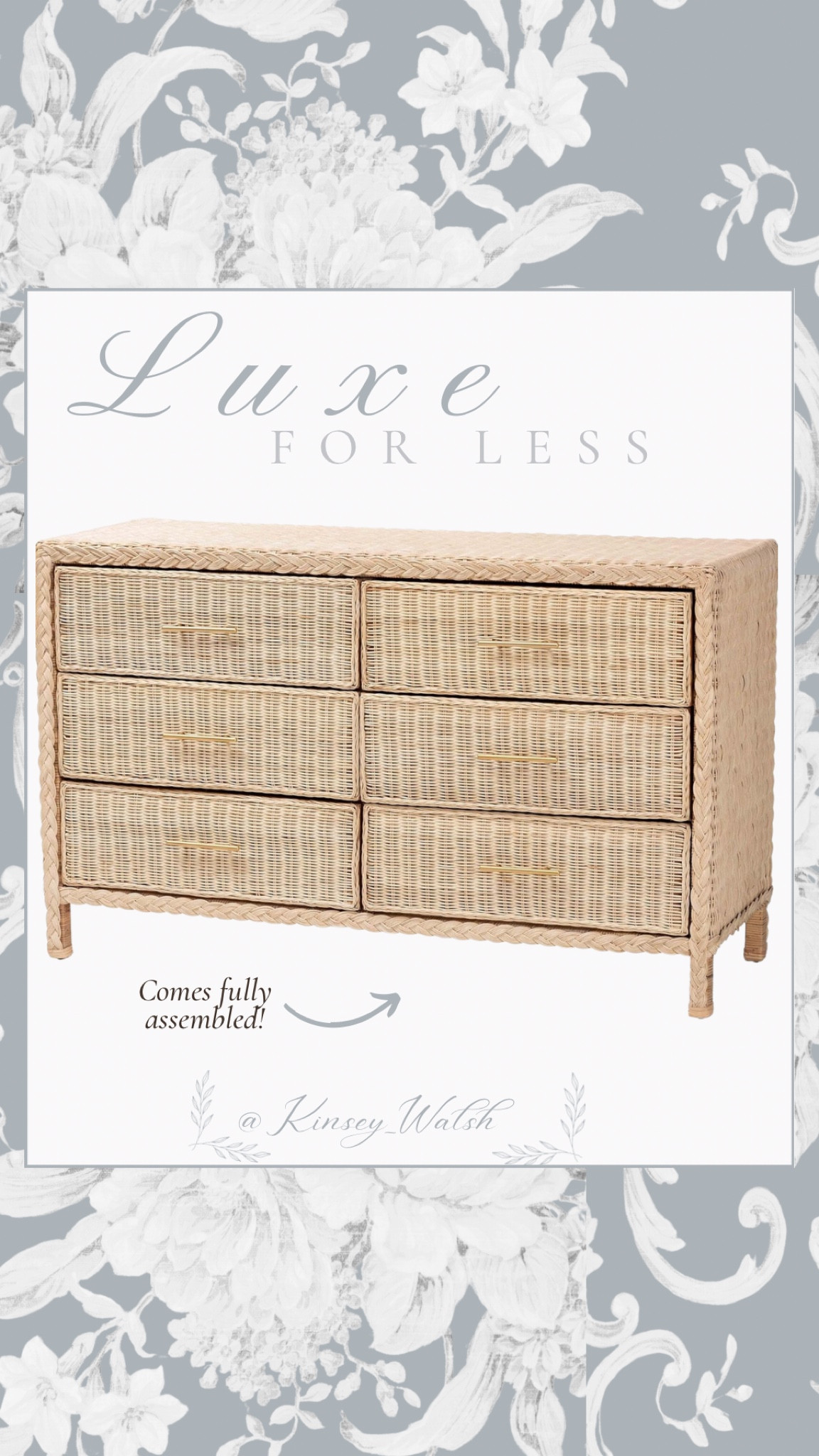 Luxe for less raffia woven Braided Rattan dresser 6 drawer dresser 

#LTKStyleTip #LTKSaleAlert #LTKHome