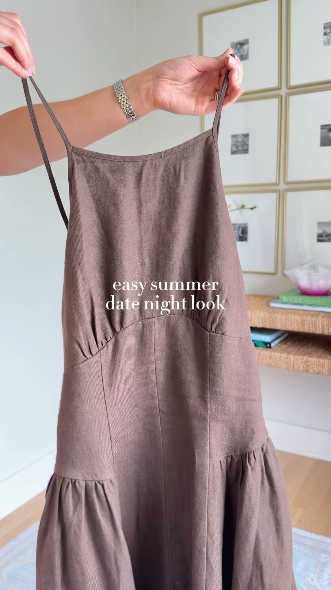 Easy summer date night look! Wearing a S/reg in dress!