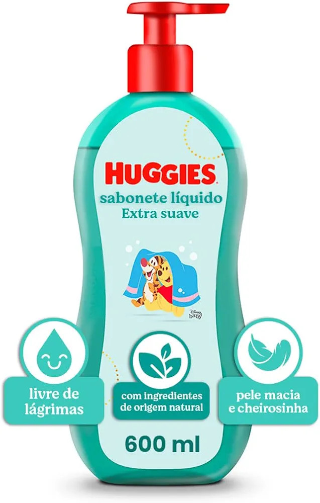 Sabonete Líquido Huggies Extra Suave - 600ml | Amazon (BR)
