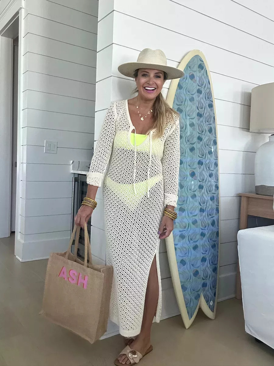 Beach day is a vibe! I am loving this. Wearing XS bikini and sweater cover. 

 #LTKSeasonal #LTKFindsUnder100 #LTKStyleTip