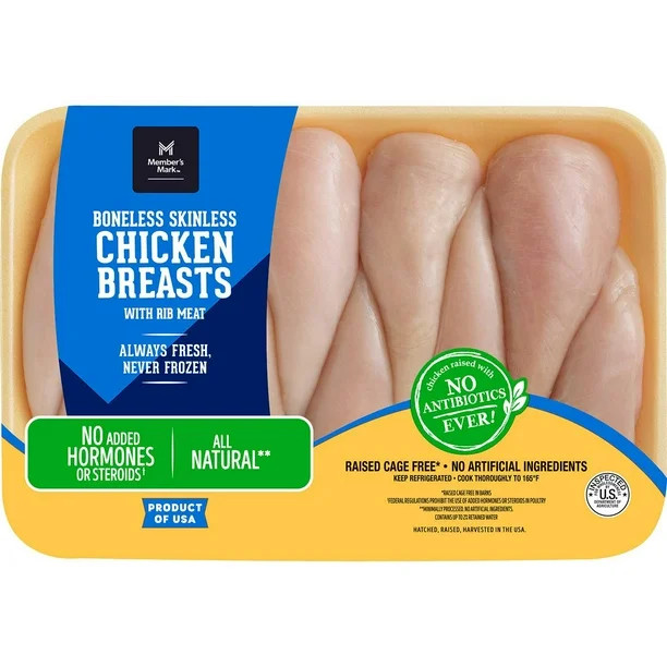 Member's Mark Boneless and Skinless Chicken Breasts, priced per pound | Sam's Club