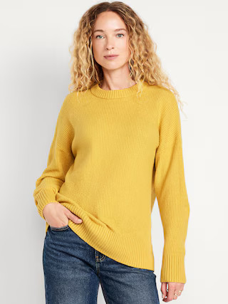 SoSoft Crew-Neck Tunic Sweater | Old Navy (US)