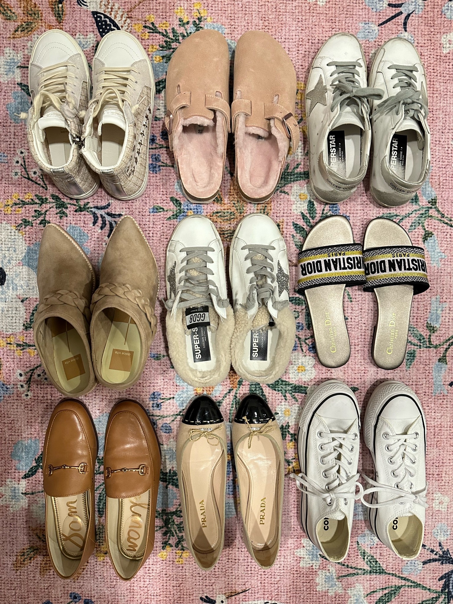 Shoes I’ll be wearing this fall - high top sneakers, Birkenstock Boston clogs, golden goose sneakers and mules, Dior sandals in a fall color way, mules, loafers, ballet flats, converse high tops

#LTKshoecrush #LTKSeasonal #LTKunder100