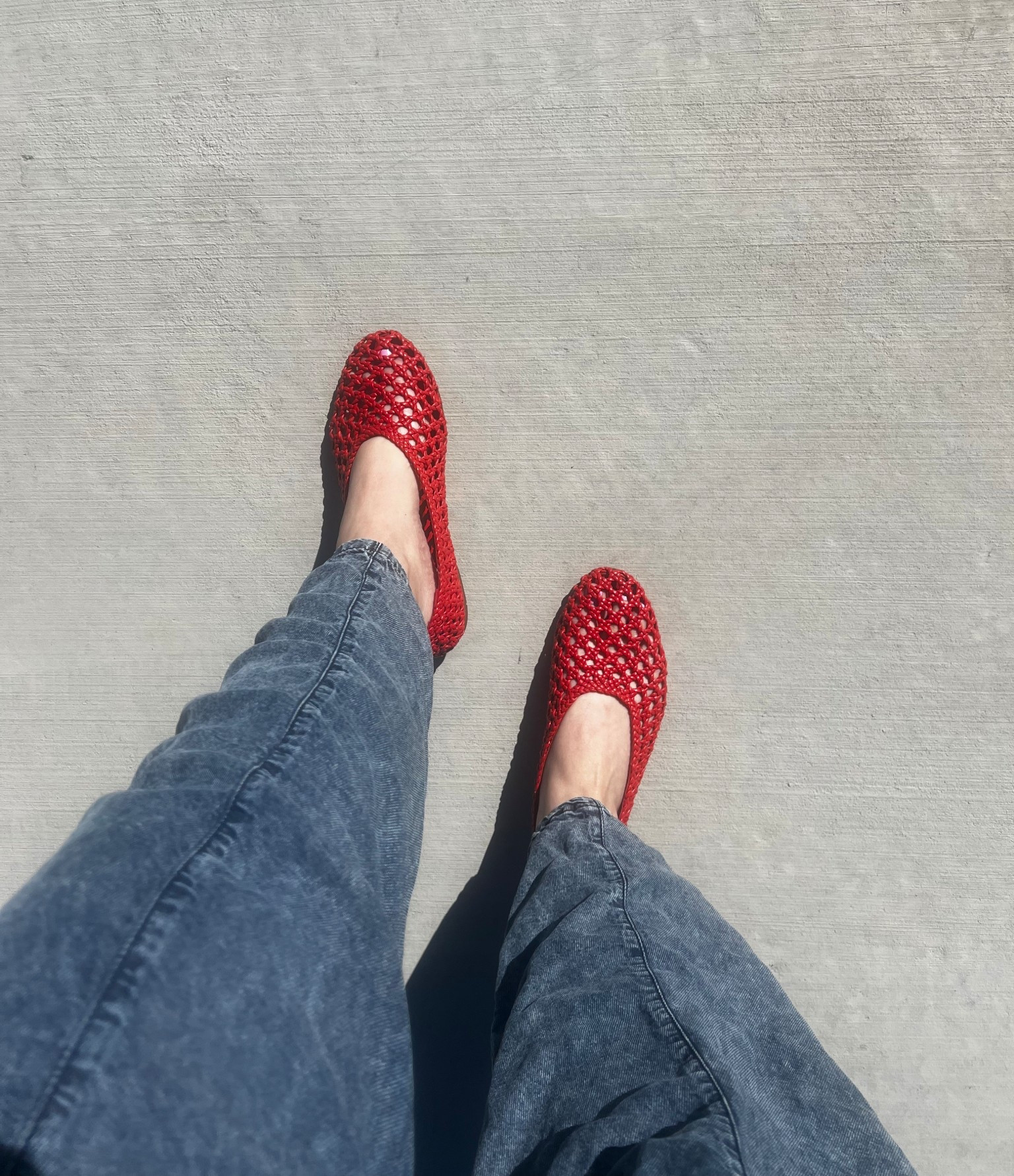 These mesh Mary Jane flats are having a moment this season ❤️ I went for the bold red, but they also come in neutral tones that are perfect for everyday styling.

#LTKootd #LTKSeasonal #LTKWorkwear