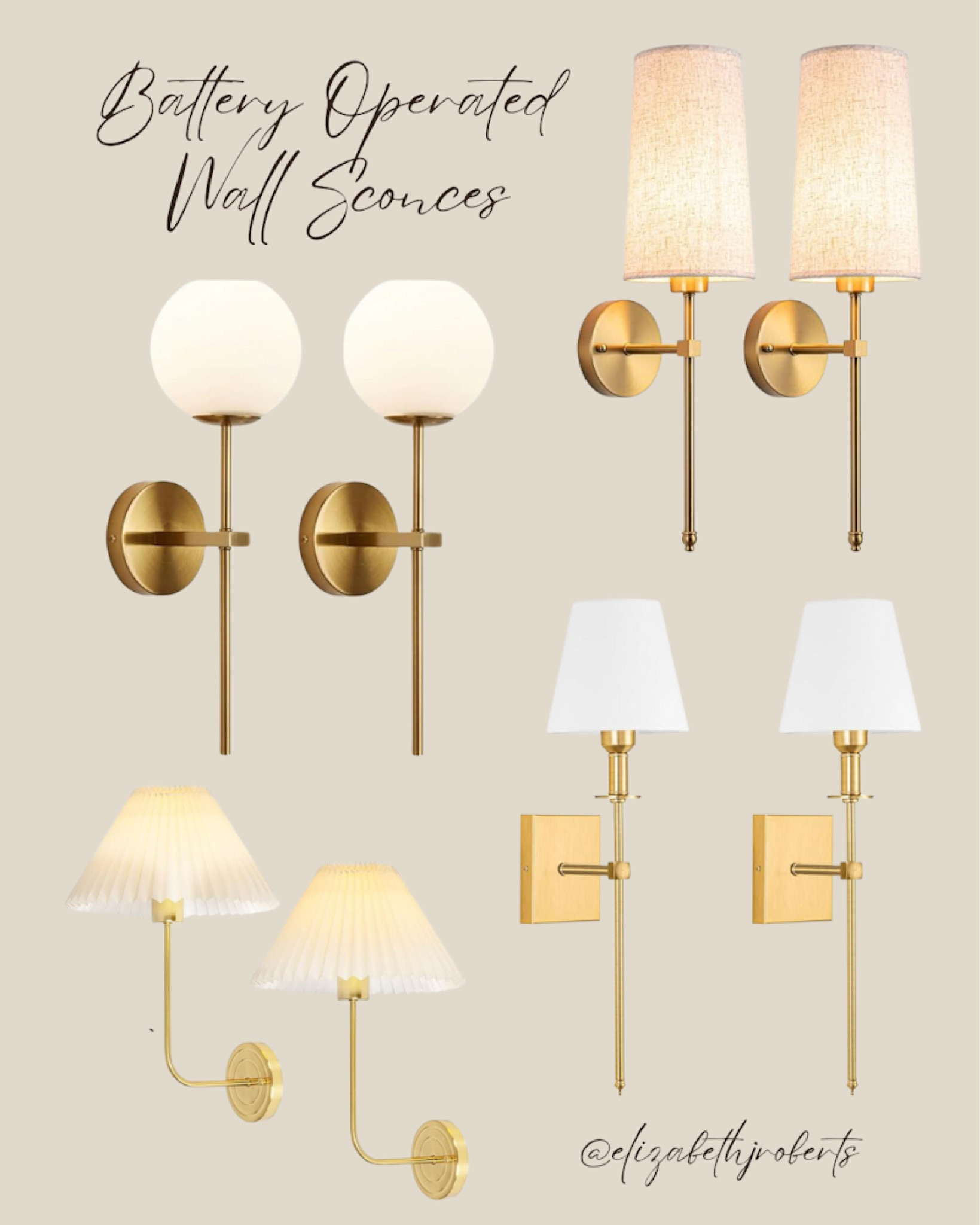 Battery-operated wall sconces💡 no need for outlets or complicated installations. All sets are available on Amazon for ~$100

#LTKhome