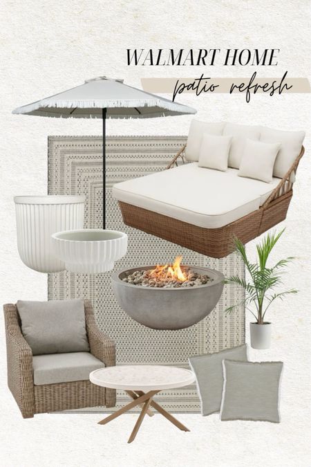 Patio fresh ✨ my white planters are under $30 and finally back in stock!  Love them next to our outdoor daybed 🩷 

Walmart home, patio decor, home decor, neutral patio decor, backyard decor, white outdoor daybed, white planter, Walmart find, fringe umbrella, outdoor rug, patio furniture, neutral patio furniture, flower planter, pottery barn dupe, Christine Andrew, Andrew home 

#LTKxWalmart #LTKHome #LTKFindsUnder50