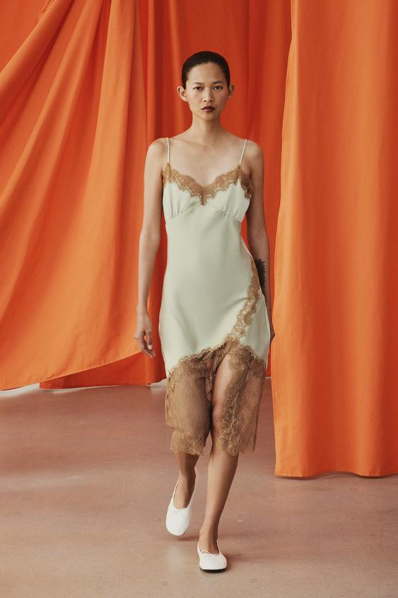 ZW COLLECTION LACE CAMISOLE DRESS | Zara UK