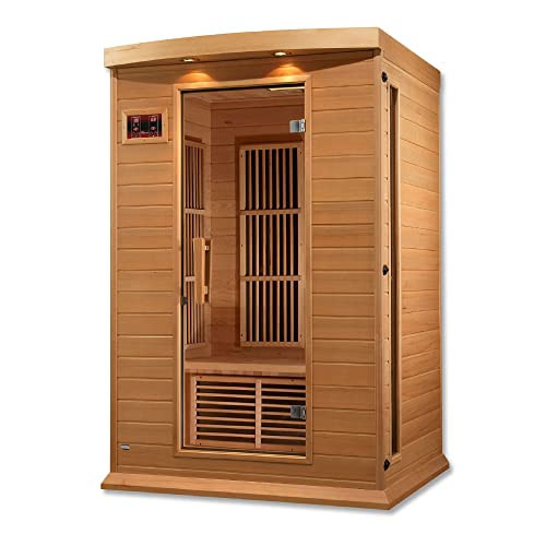 DYNAMIC SAUNAS 2-Person Low EMF FAR Infrared Sauna with Chromotherapy Lighting and Speakers, Maxxus Toulouse - Personal Indoor Dry Heat Sauna for Home & Gym – Made from Canadian Hemlock | Amazon (US)