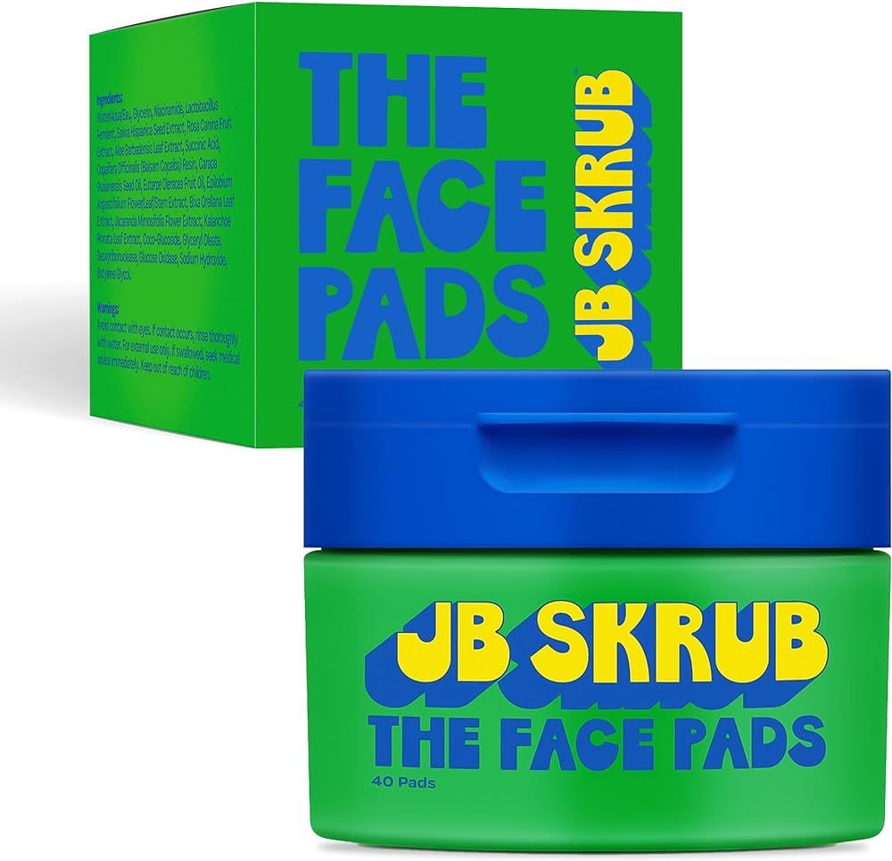 JB SKRUB The Face Pads - Teen Boys and Tween  Acne Pads for Cool Confidence - Say Goodbye to Grea... | Amazon (US)