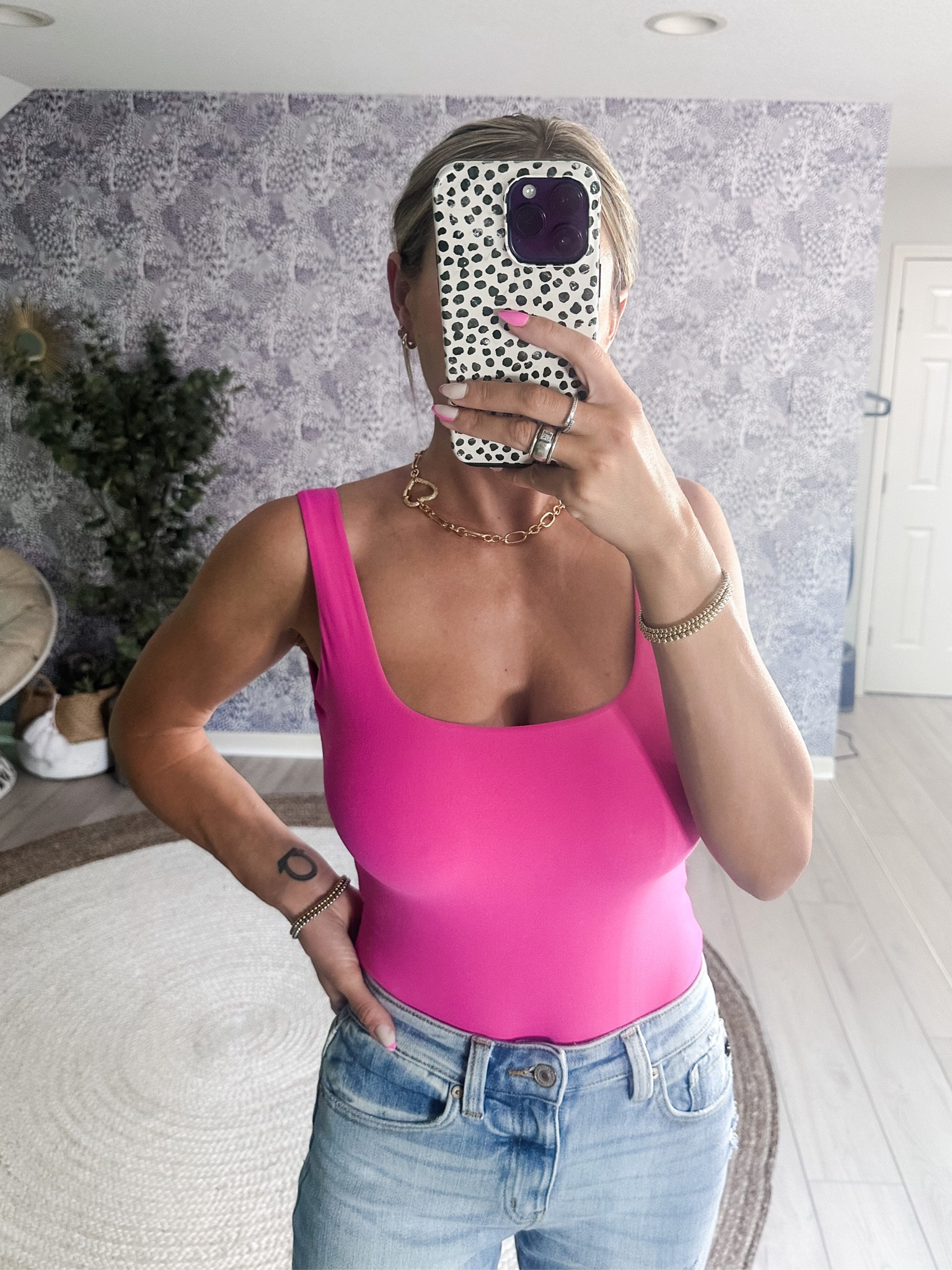 $25 Skims Dupe Bodysuit Tank Top in bright pink from Amazon - so many colors available and seriously the best fit ever! Thick, Ultra Soft, & flattering material. #amazonfinds #amazonstyle #amazonfashion #ootd #whatiwore #bodysuits #womensfashion #minimaliststyle

#LTKunder100 #LTKunder50 #LTKstyletip