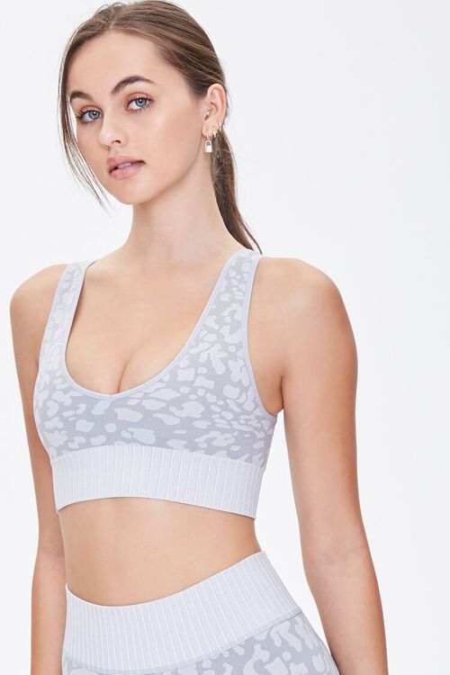 Seamless Spotted Print Sports Bra | Forever 21 (US)