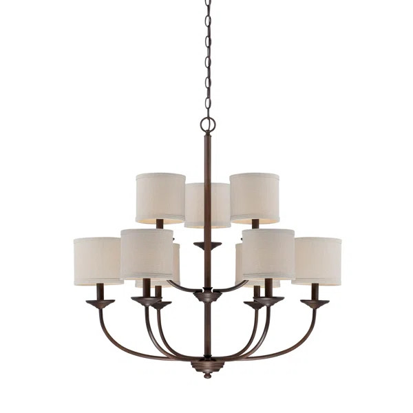 Steuben 9 - Light Dimmable Tiered Chandelier | Wayfair North America