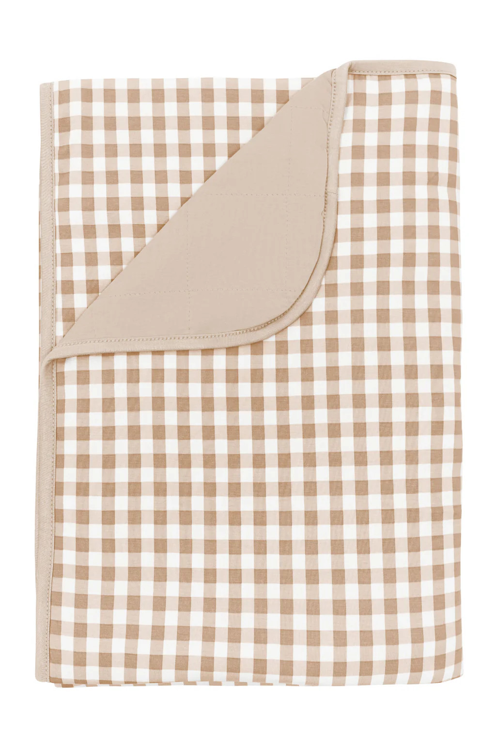 Toddler Blanket in Gingham Bisque 1.0 | Kyte Baby