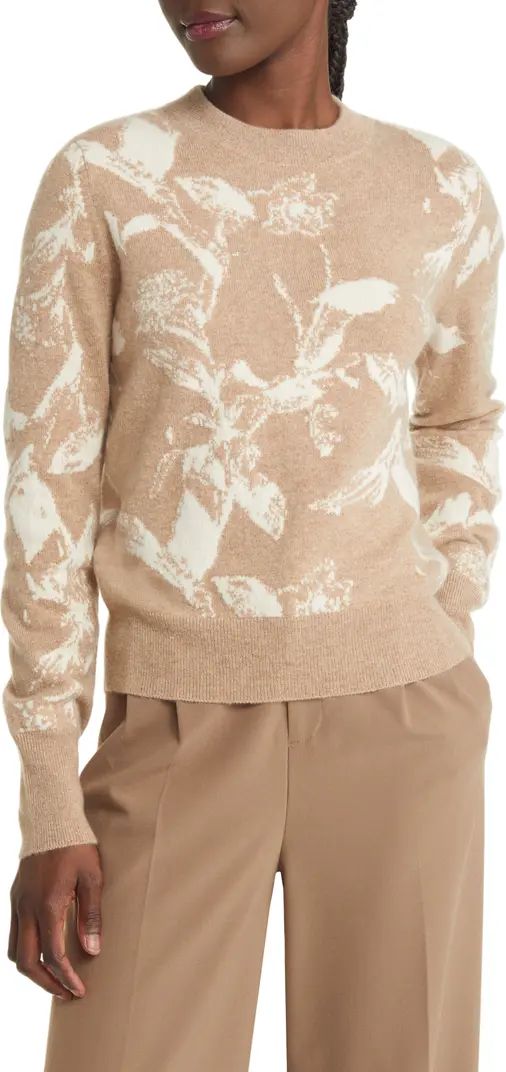Floral Jacquard Cashmere Sweater | Nordstrom