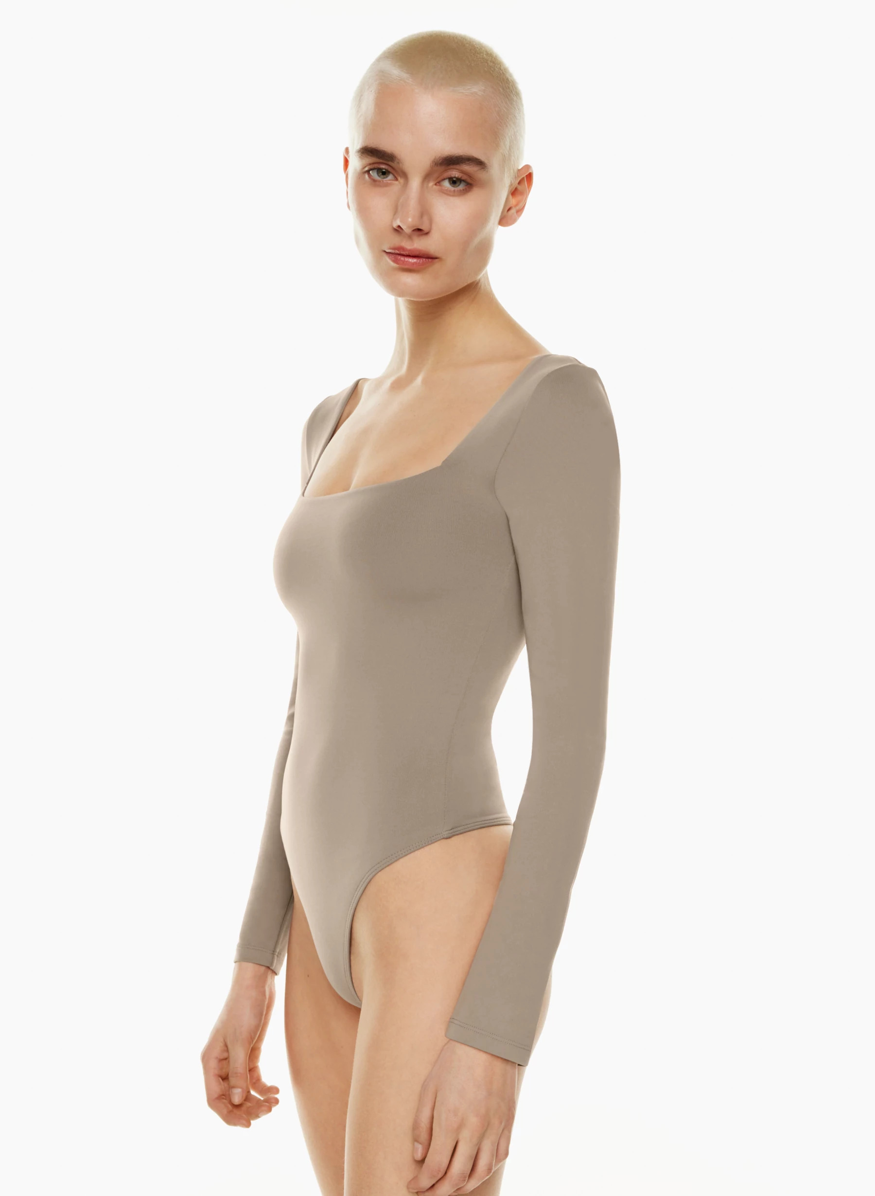 CONTOUR SQUARENECK LONGSLEEVE BODYSUIT | Aritzia
