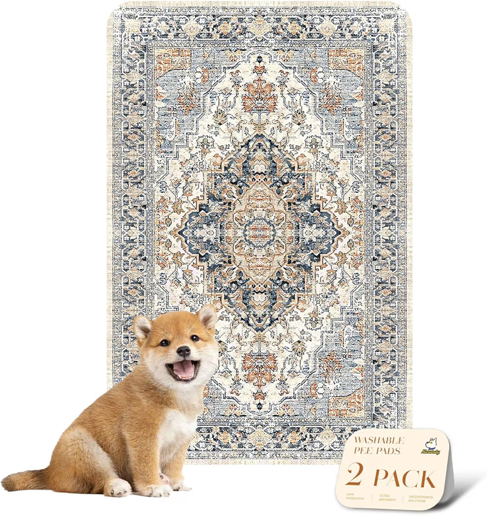 nunubaby Washable Pee Pads for Dogs, Stylish, Non-Slip and Leak-Proof Pee Pads. Reusable Potty Pa... | Amazon (US)