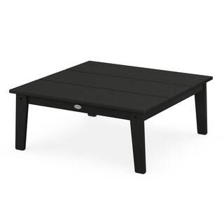 POLYWOOD Grant Park Black Plastic Outdoor Conversation Table CTE33BL - The Home Depot | The Home Depot