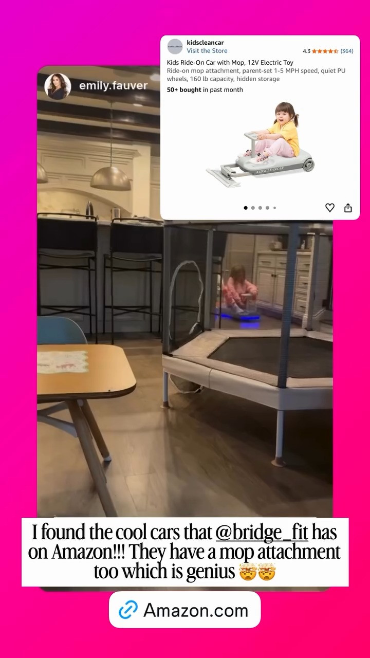 I found these cool cars on Amazon! They have a mop attachment too which is genius!  

 #LTKHome #LTKKids