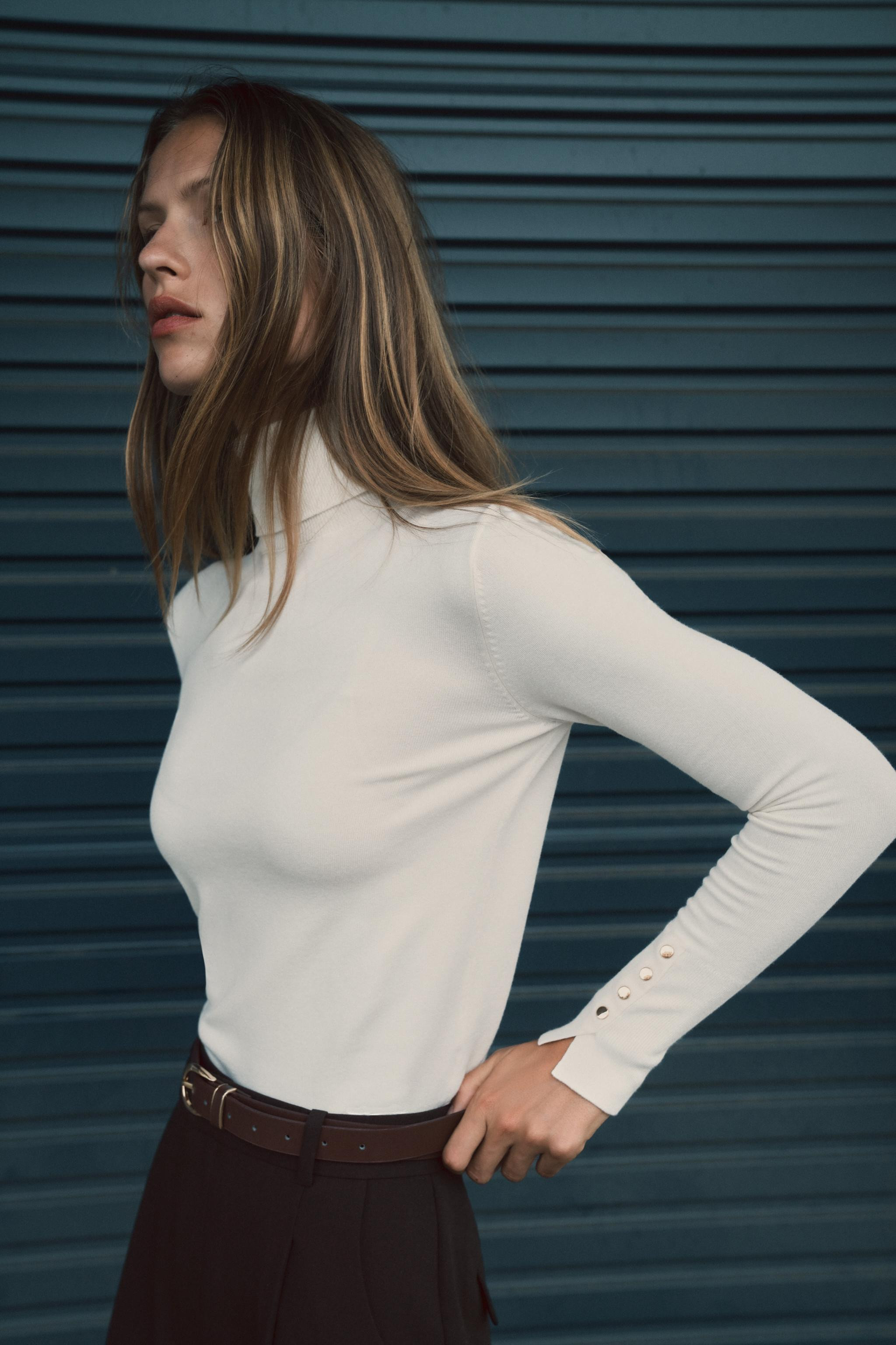 BASIC PLAIN KNIT JUMPER | Zara US