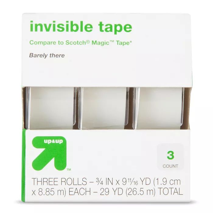 3pk Invisible Tape - Up&Up™ | Target