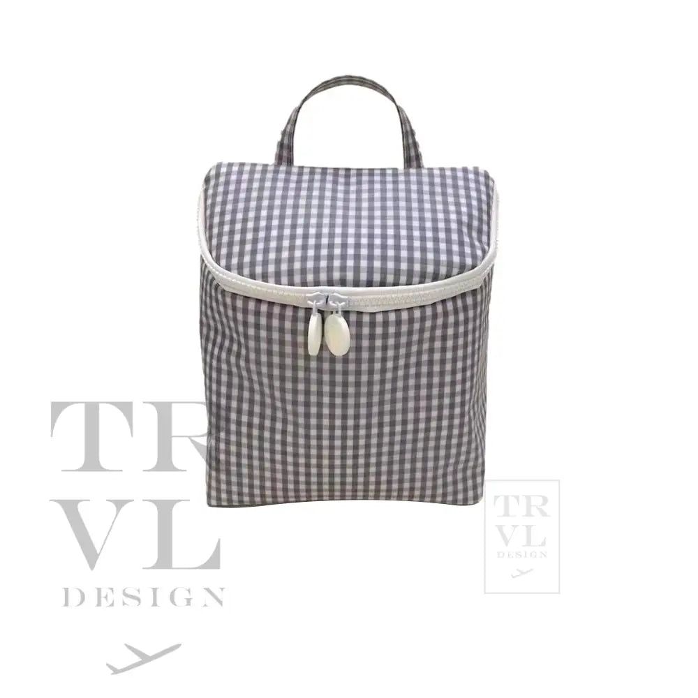 TAKE AWAY Insulated Lunch Bag - GINGHAM GREY | TRVL DESIGN