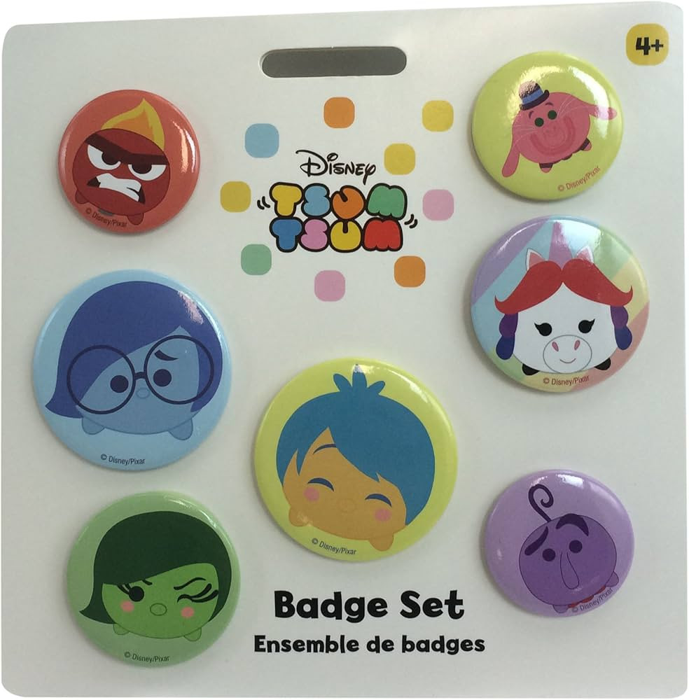 Disney Store Pixar Inside Out Tsum Tsum Badge Set | Amazon (US)