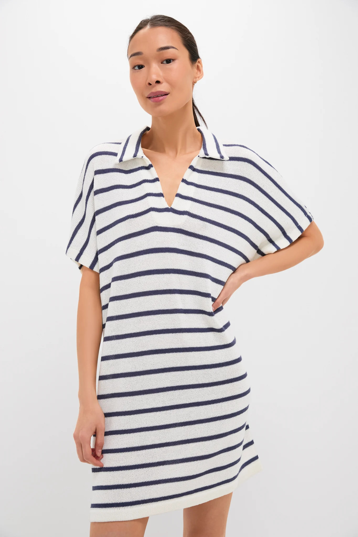 French Stripe Maren Mini Polo Dress | Tuckernuck (US)